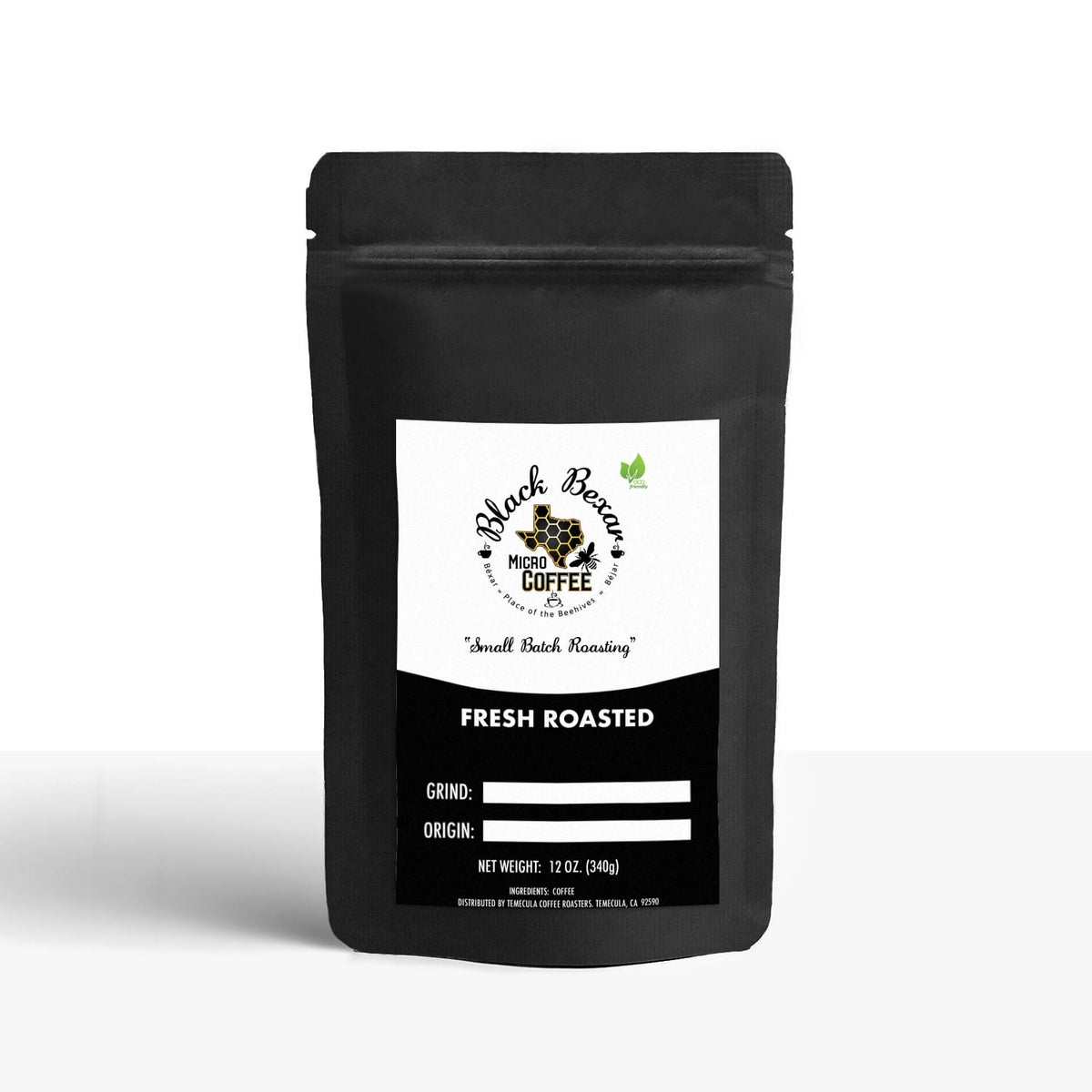 12 Pack Single Serve Coffee Pods/Capsules - Black Bexar Micro Coffee